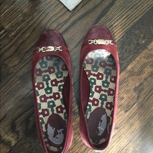 Gucci leather suede shoes loafers 8